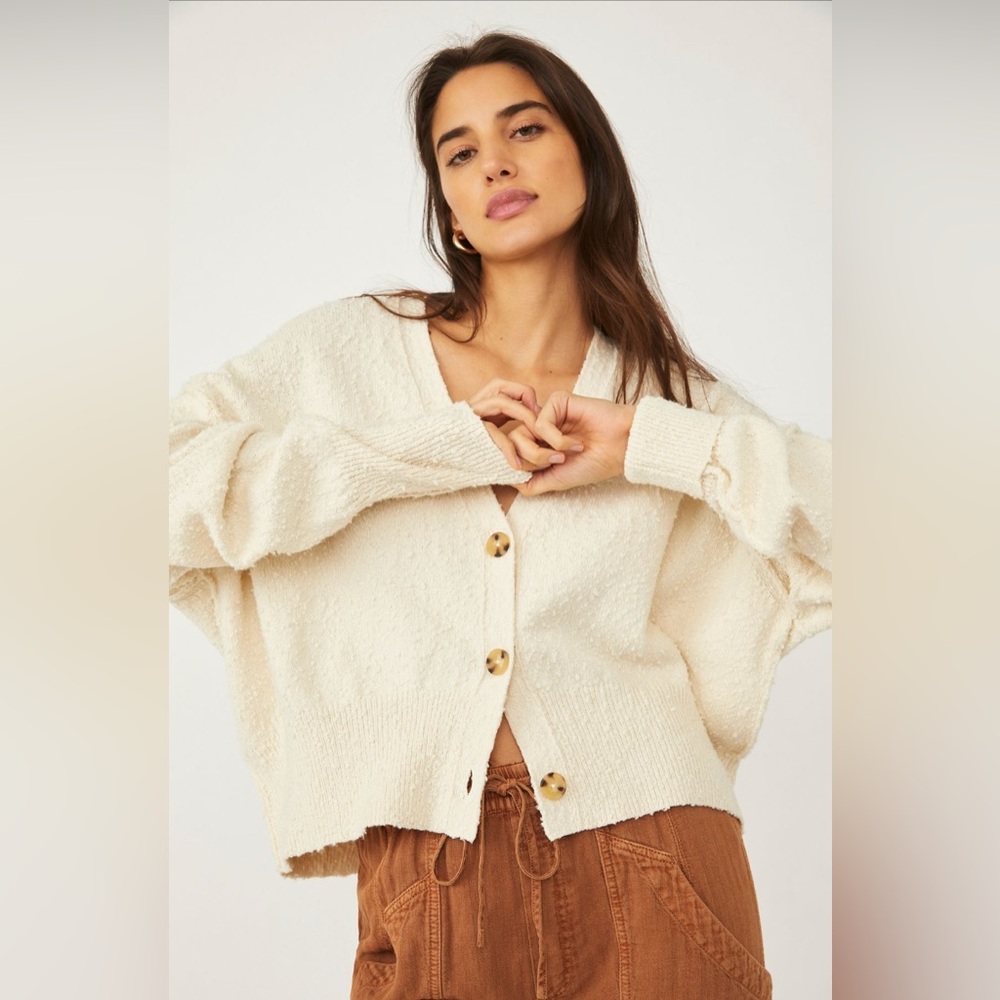 Free People | Found my Friend Cardi | Cream | Small